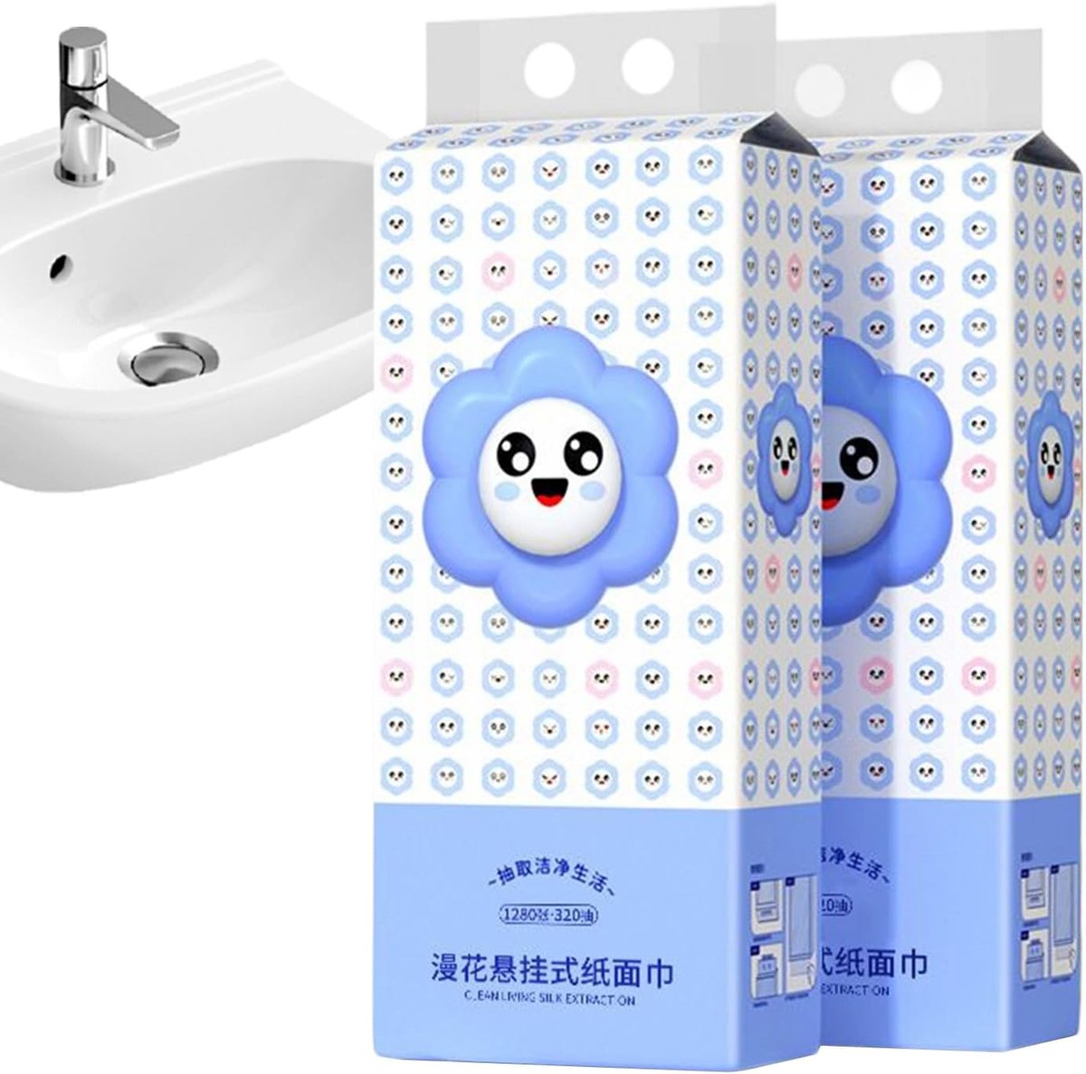 Toiletpapier Rollen - Huishoudelijk Papier - Dagelijks Gebruik - Zachte Huidvriendelijke Touch - 1280 Vellen Per Rol - Wit