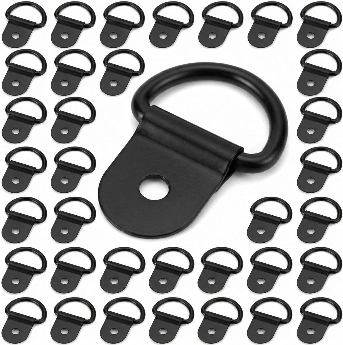 30 Stuks D-Ring Ringen met Beugel, 20mm Binnen Diameter, Spanning Ringen voor Auto's, Vrachtwagens, Trailers en Campers