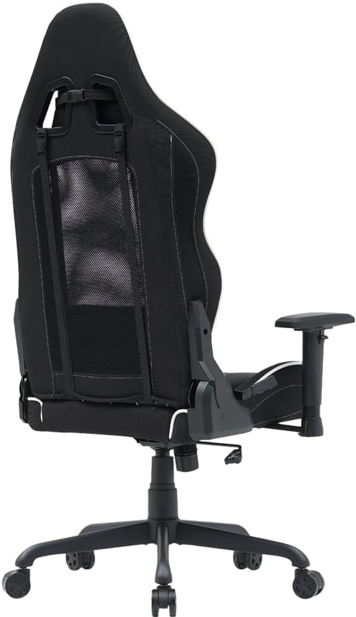 Gamingstoel - Ergonomische stoel - Comfortabel gamen - Transformatorontwerp - 56 x 70 x 132 cm - Zwart — afbeelding 3