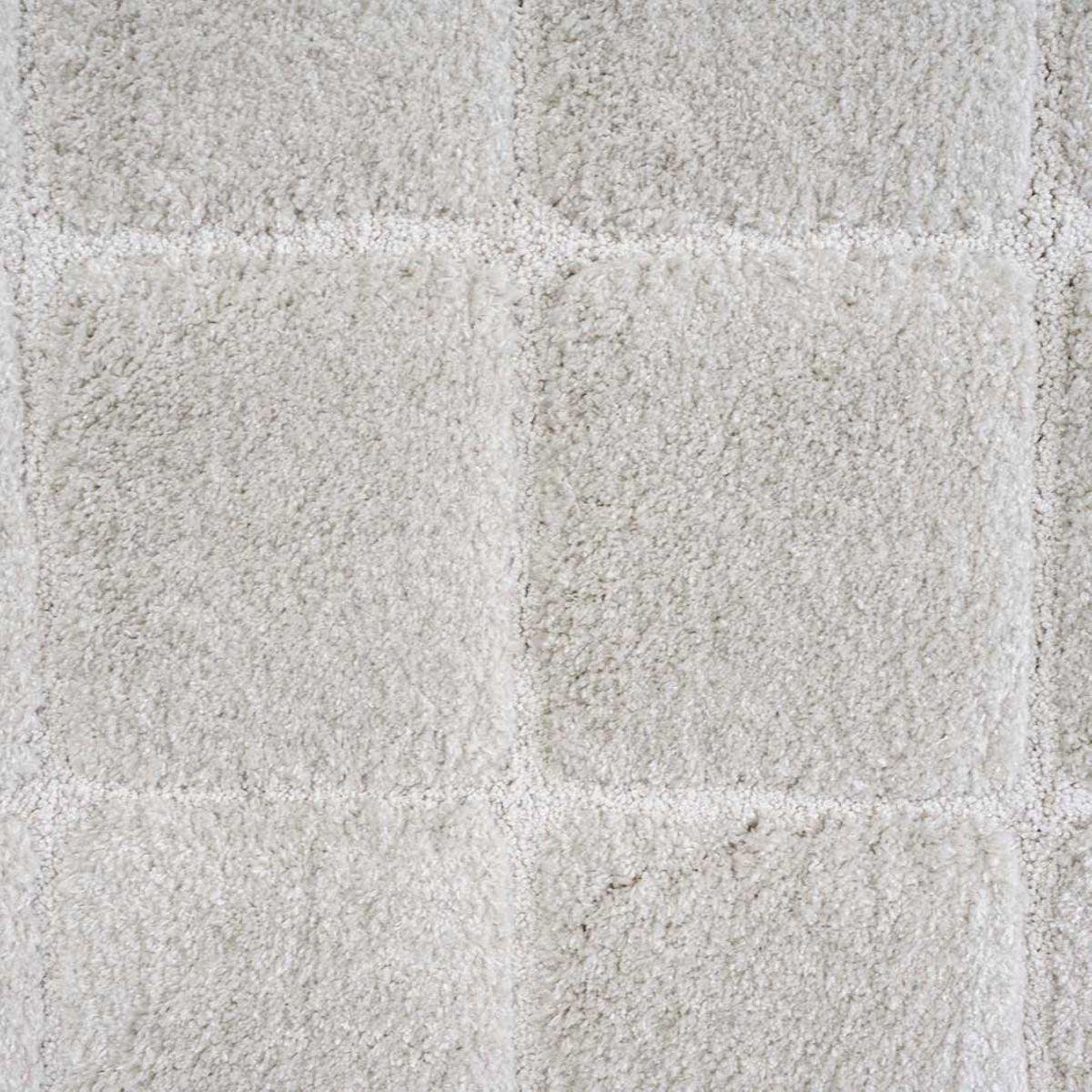 VT Wonen Blocks Vloerkleed - Warm Wit - 80 x 240 cm