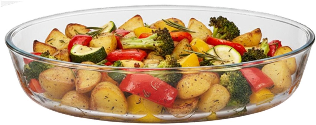 Alessandro Ovenschaal - 2.4 liter - 30 x 21 x 7 cm - glas - vaatwasser bestendig - transparant