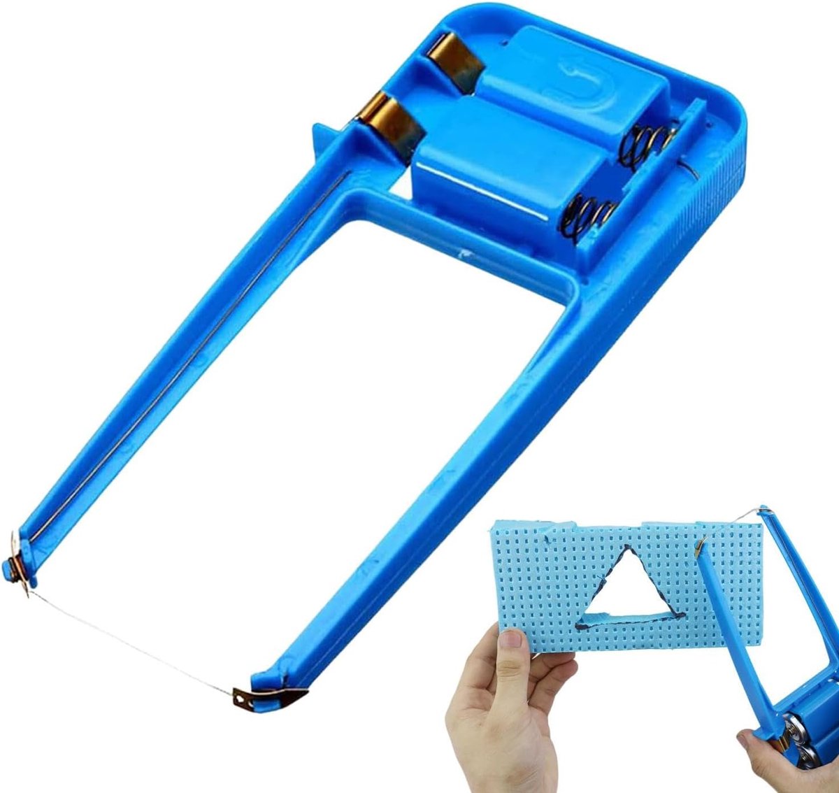 Elektrische Schuimsnijder - Hete Draad Snijder - Modelbouw Maken - Nauwkeurig Snijden - 19 cm - Blauw