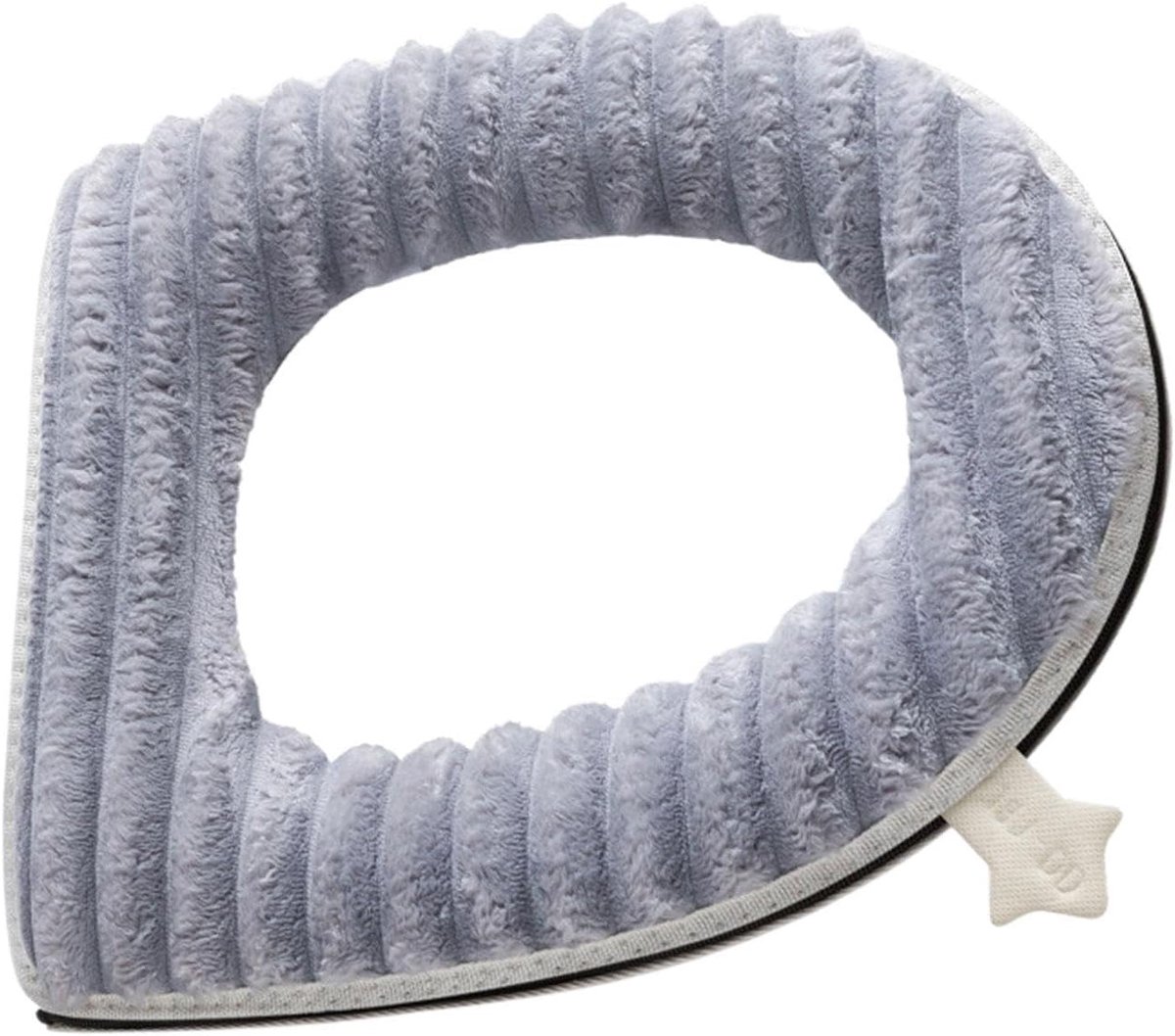 Toiletstoelverwarmer - Toiletzitkussen Gewatteerd - Comfort Verhogend - Met Handvat - 43x38 cm - Grijs