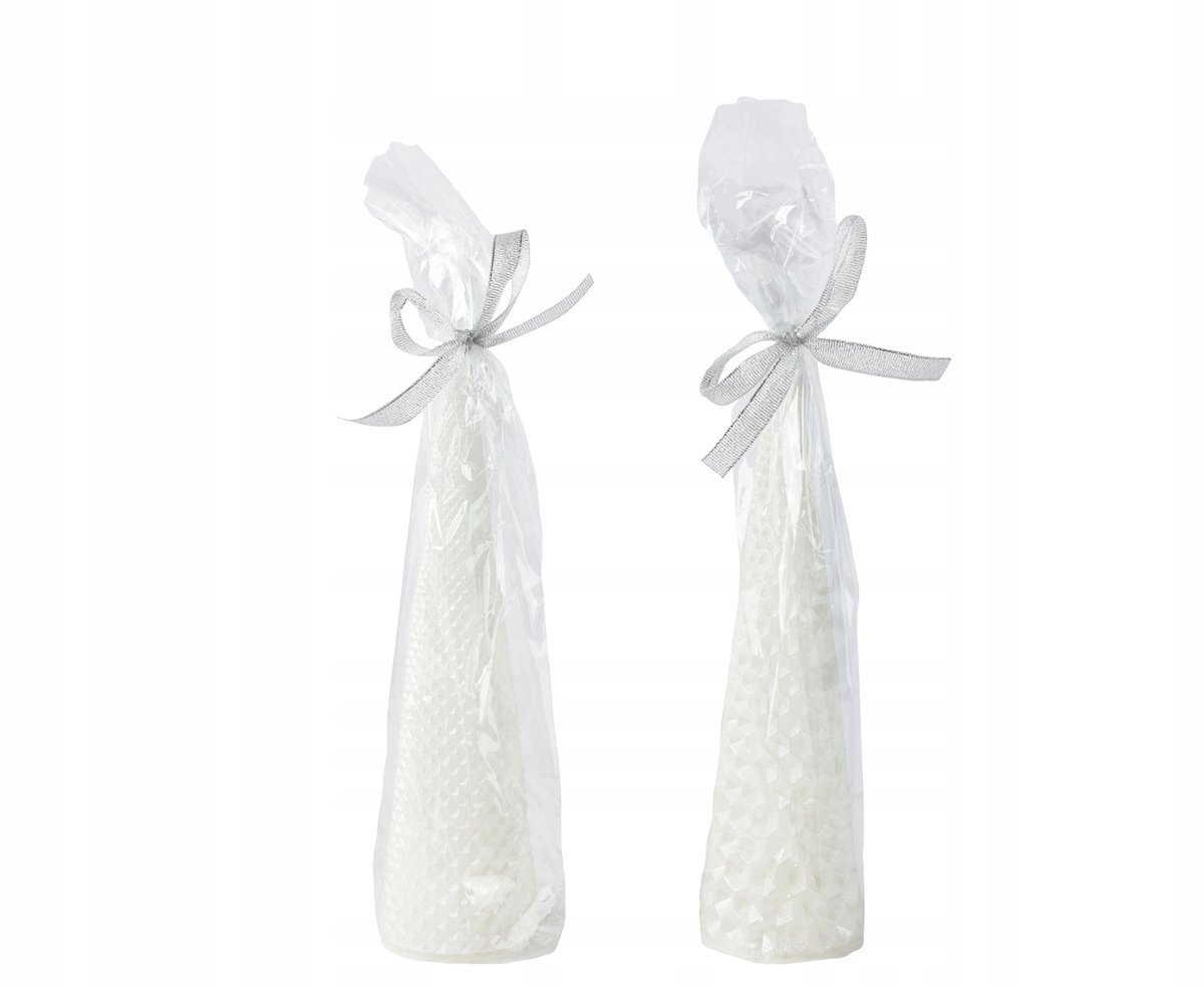 Kaemingk - Traditionele Parafinekaars - Stoelkegel 15cm - Neutrale Witte Kleur - Giftverpakking