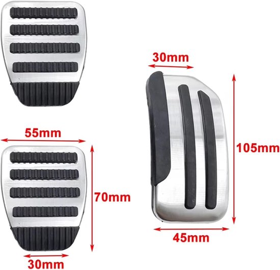 Pedaal Pedaal Covers Set - Auto Pedalen Rem Covers - Verbeterde Rijervaring ...