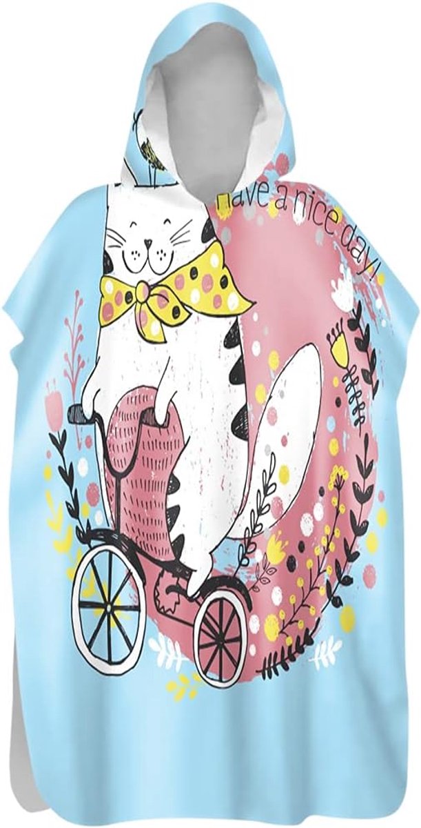 Badjas Poncho - Strandhanddoek Wisselaar - Omkleden Strand - Sneldrogend Microvezel - 75x1