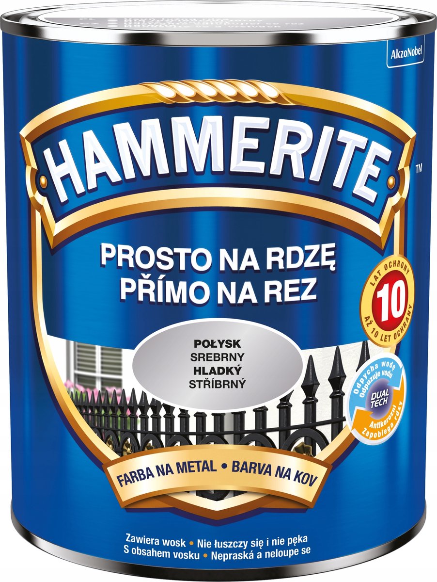 AkzoNobel Serie - Metaalverf - Zilverglans - Antiroest - 0,7L