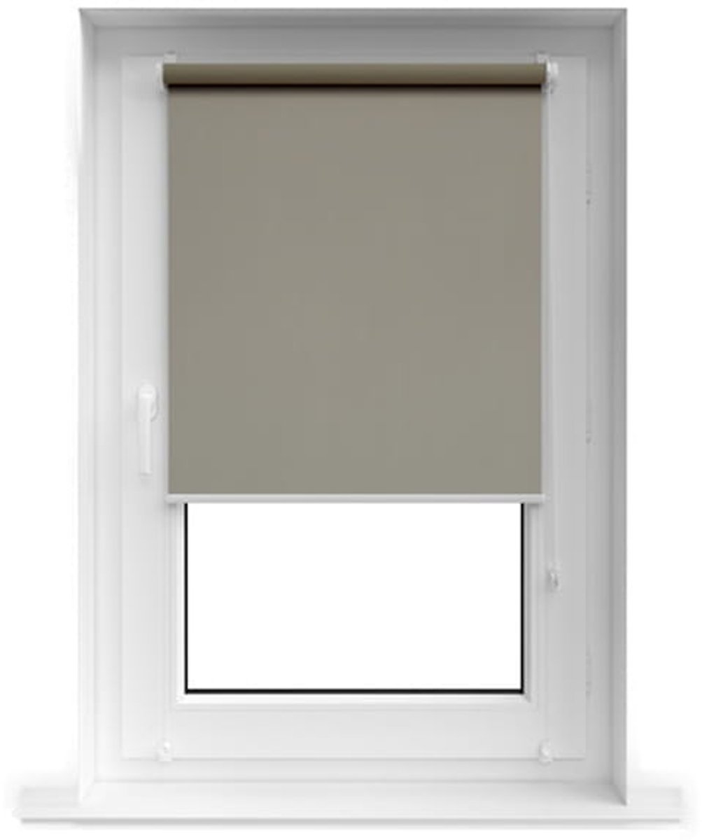 DecoDesign Serie - Beige Verduisterende Rolgordijn - 96x150 cm - Metalen Onderlat