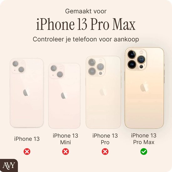 Vier iPhones: iPhone 13, iPhone 13 Mini, iPhone 13 Pro, iPhone 13 Pro Max. Kuis is groen voor de 13 Pro Max.