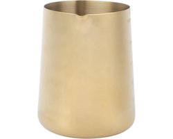 Melkopschuimkan Roestvrijstaal - Barista Kan - Latte Art Maken - Met Maatschaal - 600ML - Goud