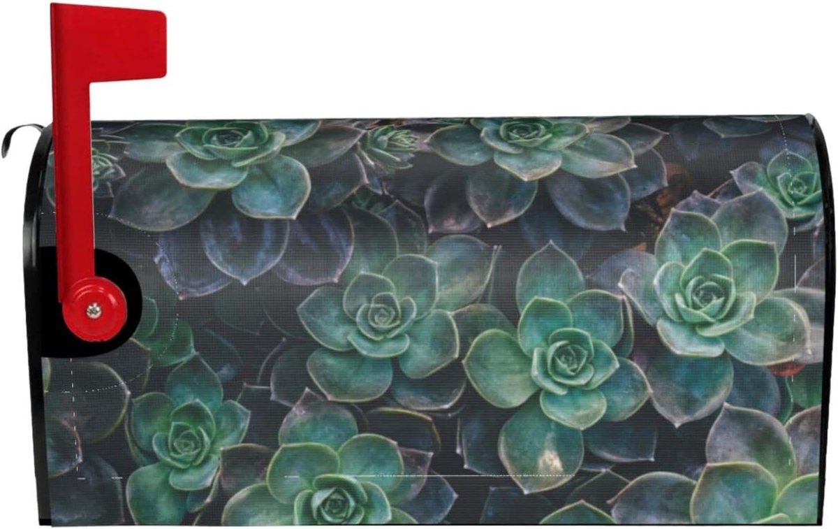 Brievenbushoezen Magnetisch - Brievenbus Decoratie - Tuin Aankleden - Waterdichte Oxford Stof - 53 x 45 cm - Zwart