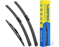 Ruitenwisserbladen Set - Wisserbladen Auto - Veilig Rijden - Voertuig Specifieke Pasvorm - 24"+17"+13" - Zwart