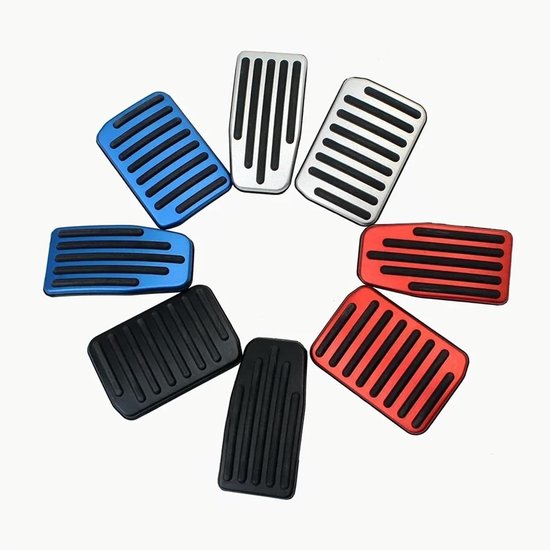 Pedaalhoezen Aluminium - Antislip Pedaal Covers - Veiliger Rijden - Antislip Oppervlak - Set van 3 - Rood — afbeelding 3
