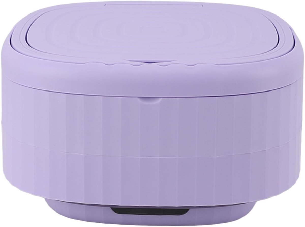 Mini Wasmachine Opvouwbaar Apparaat Kleine Wasjes Geluidsarm Ontwerp 9 Liter Capaciteit Paars