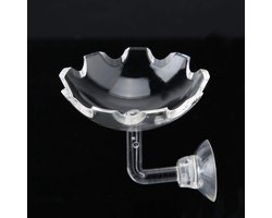 Garnalen Voederbuis - Aquarium Accessoire - Vis Voeren - Vast Punt Voeren - 35 cm - Transparant