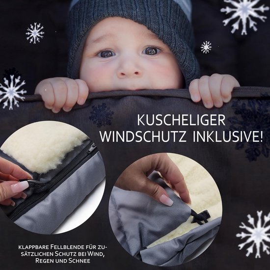 Houten slee met voetenzak - Winter slee combi Kinderslee set - Winterpret voor kinderen - Met afneembare rugleuning van Houten — afbeelding 4