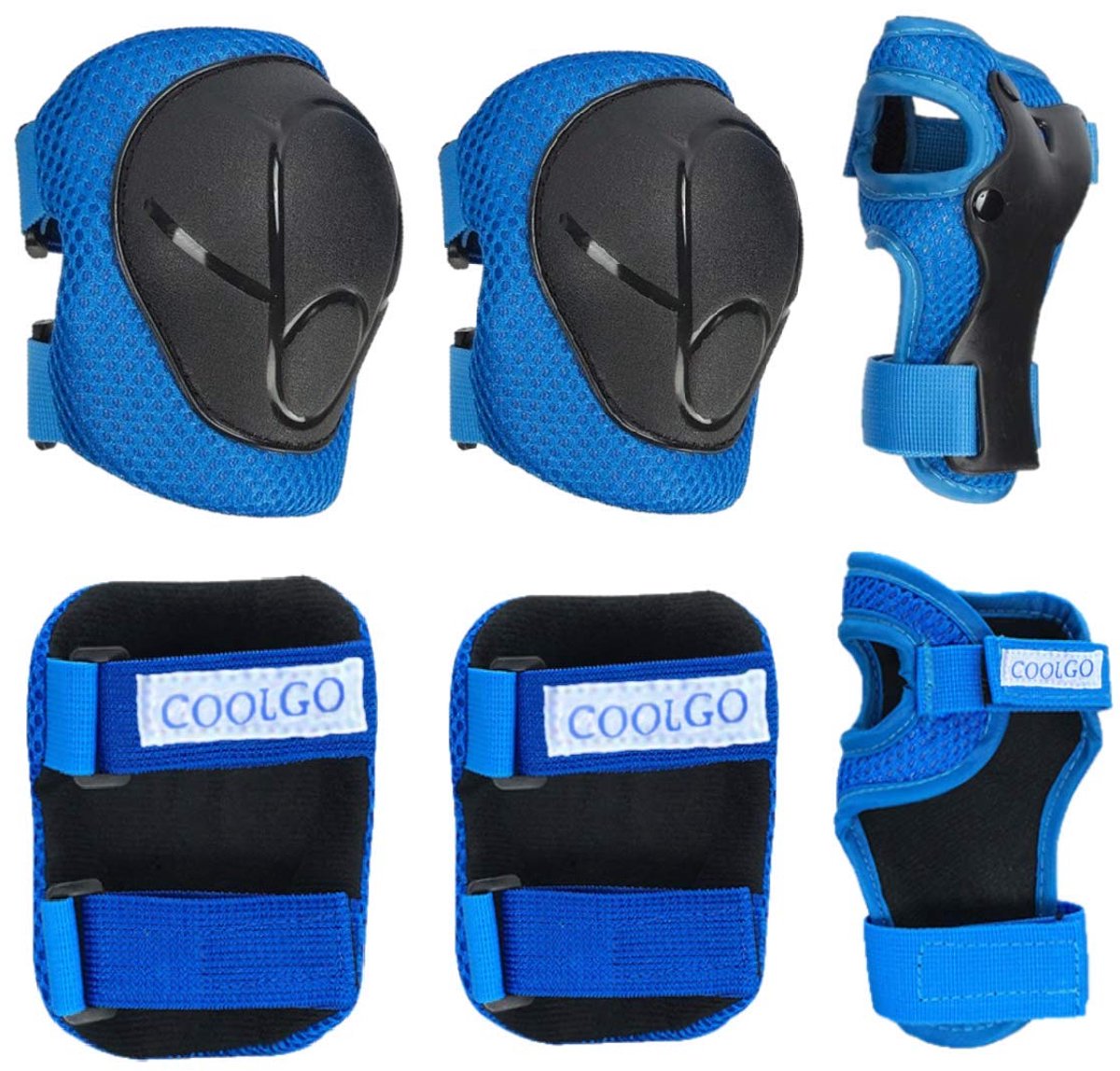 COOLGO Kids Protective Gear Set Knie Pads voor kinderen 3-8 jaar Toddler Knie en Elleboog Pads met Polsbeschermers 3 - ShopVlot