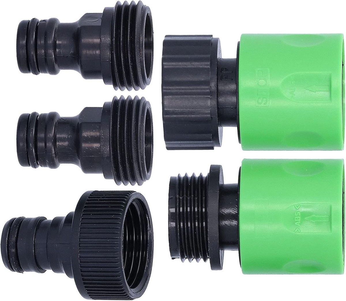 KIMISS Gartenbewässerungs-Schnellverbinder, Schlauchkupplung mit 3/4 NPT-Innengewinde, Langlebiger Kunststoff-Nippel - ShopVlot
