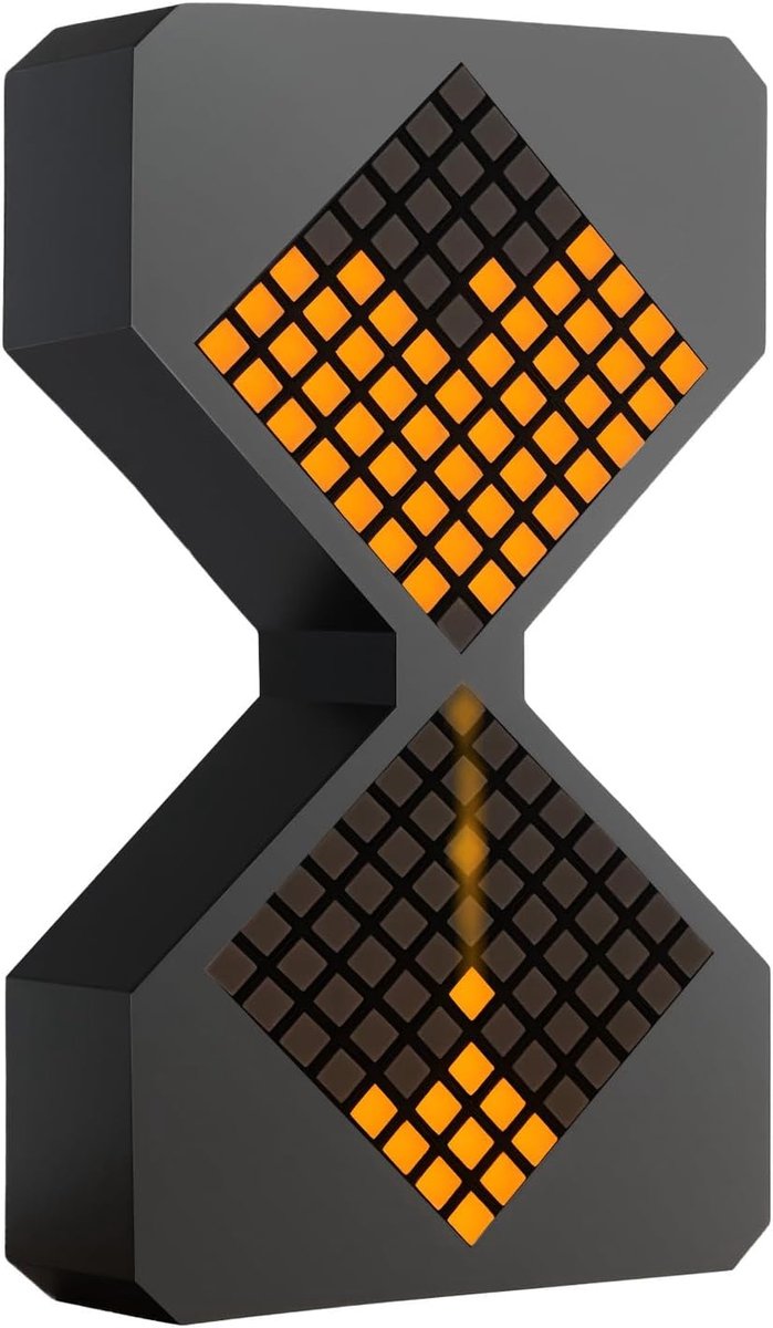Bobypet - Digitale Zandloper met LED Verlichting - Visual Timer & Kookwekker 1-30 Min - Gravity Flip Studietimer - Stille Timer voor Kinderen en Volwassenen - USB-C Oplaadbaar