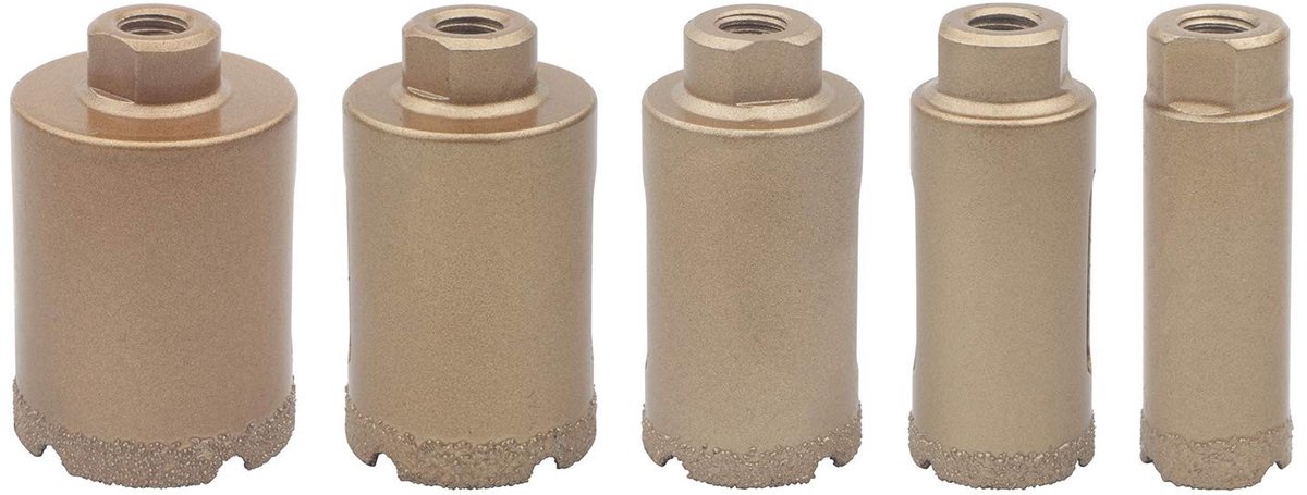 Solidchoice - Set van 5 Boorgaten voor Tegels en Beton