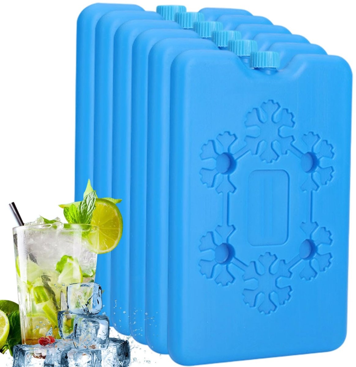 Solidchoice - Herbruikbare Mini-Koeltassen voor Reizen en Bewaren van Levensmiddelen - 6 Stuks