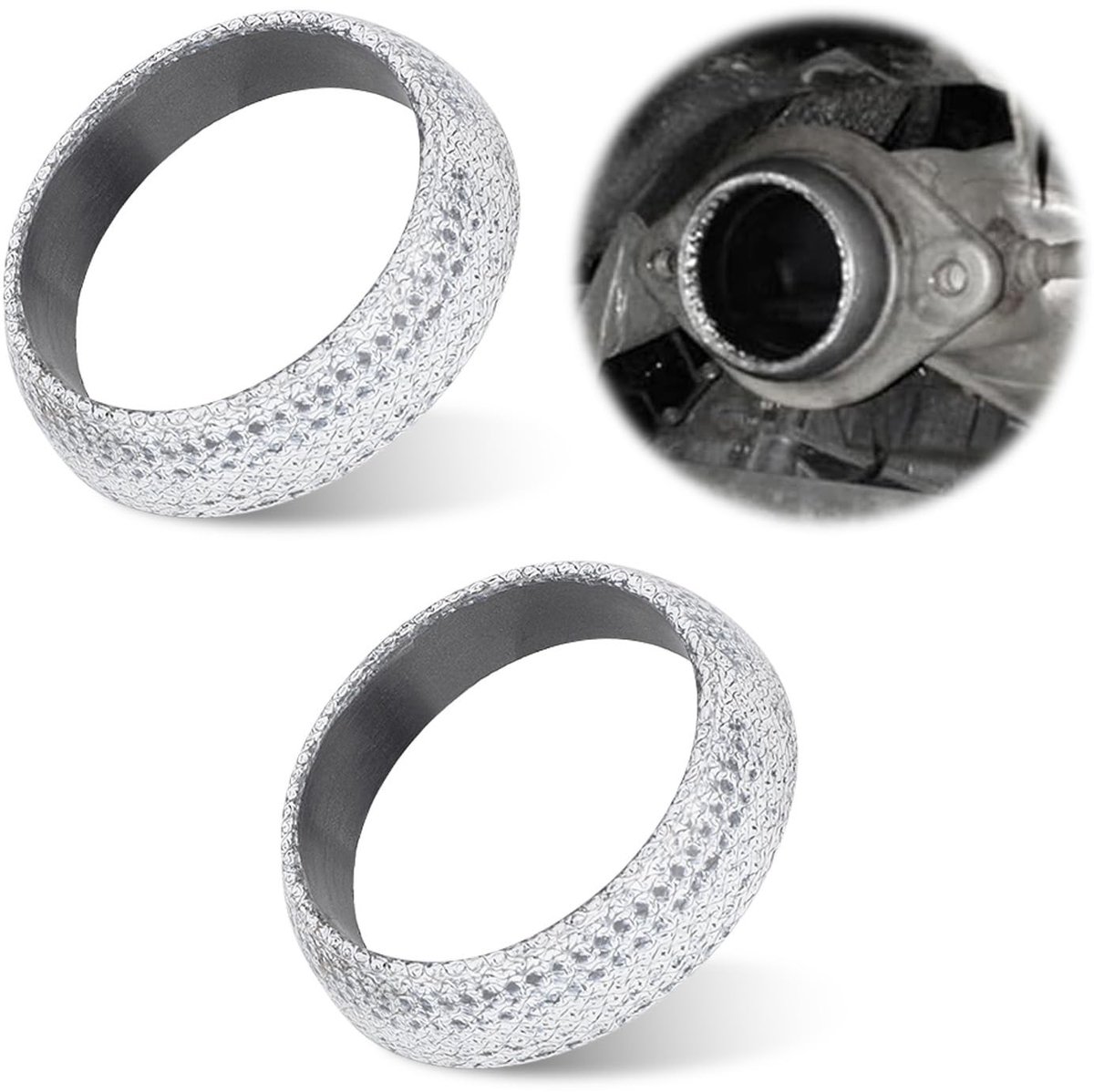 Solidchoice - Set van 2 Uitlaatpakking Gaskets 65mm