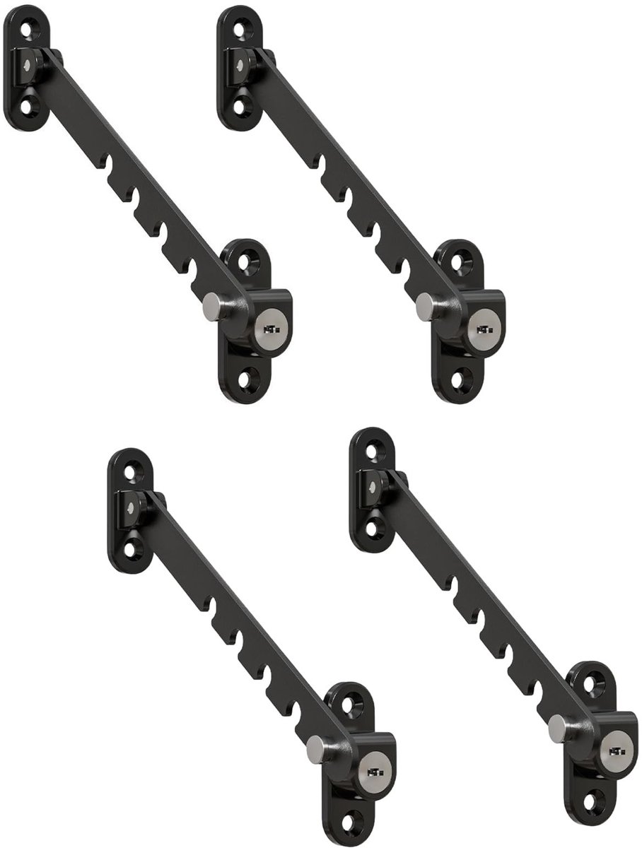 Solidchoice - 4 Pack Kinderveiligheid Raambegrenzers voor Schuif- en Tilt Ramen
