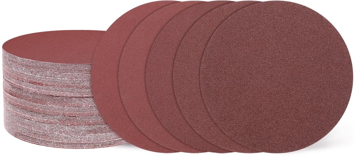 Solidchoice - Set van 100 Schuurdiscs met Diverse Grit voor Houtbewerking