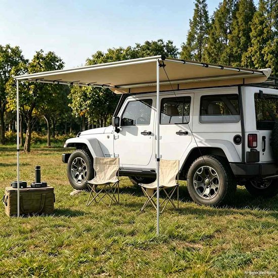 vidaXL - Luifel - voor - camper - en - caravan - 3x2x2,15 - m - beige van Vidaxl — afbeelding 5