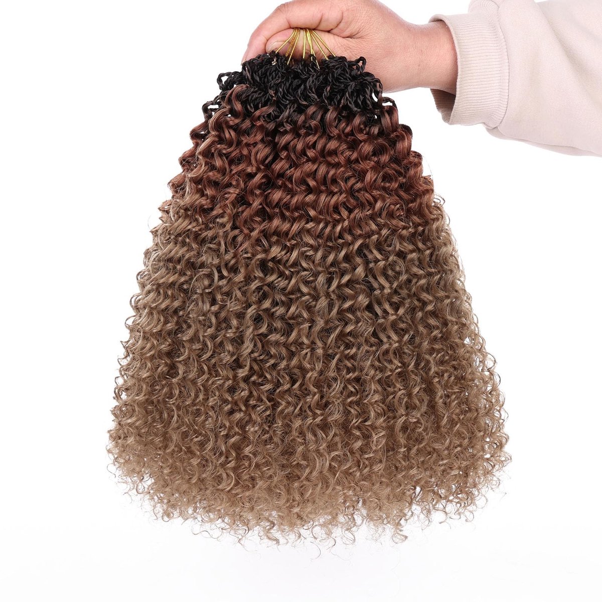 Solidchoice - Micro Kinky Curly Haarkleurset 30.5 cm voor Vrouwen