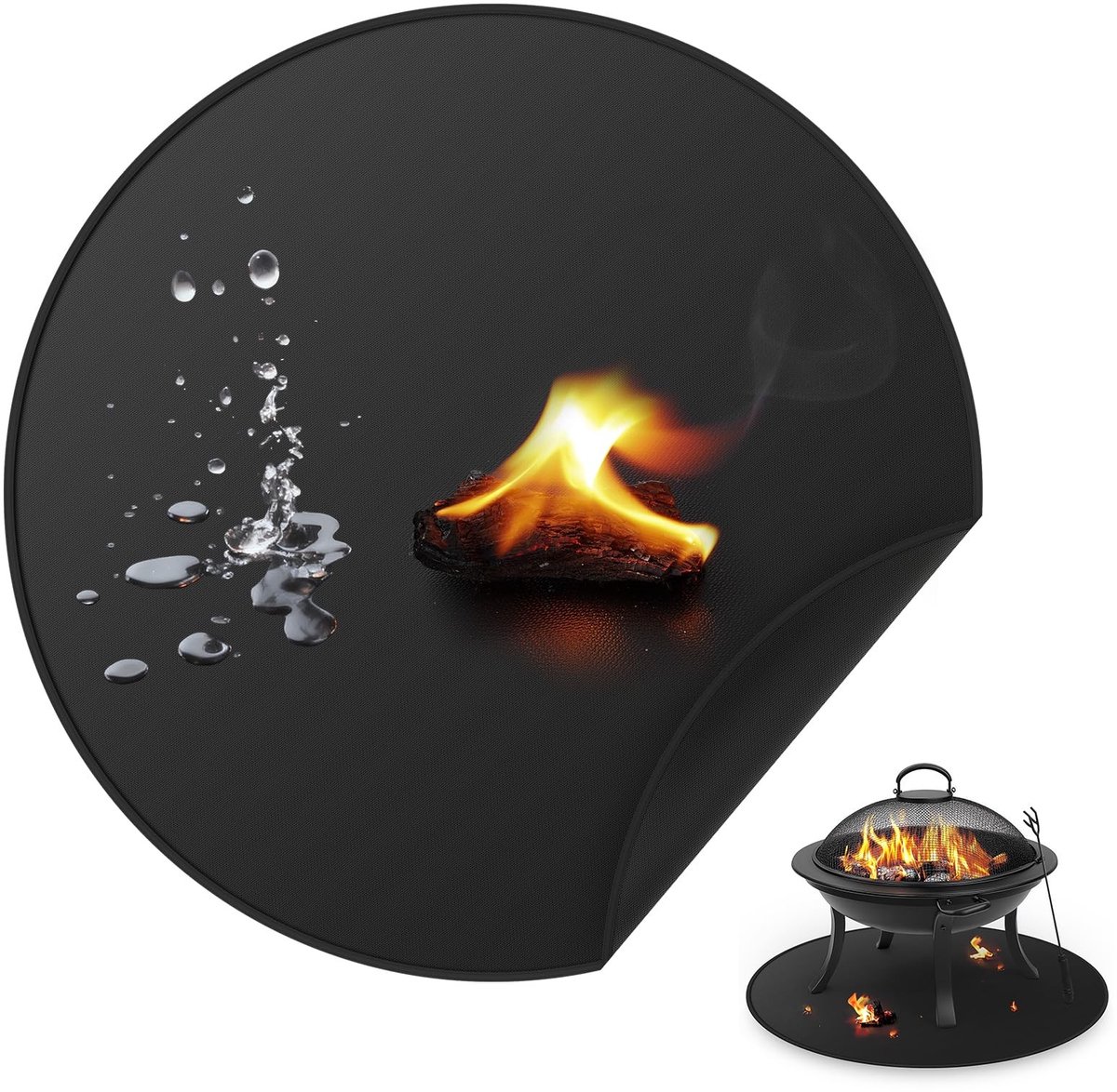 Solidchoice - Vuurvast Ondergrond voor Solo Stove - Mat (90 cm)