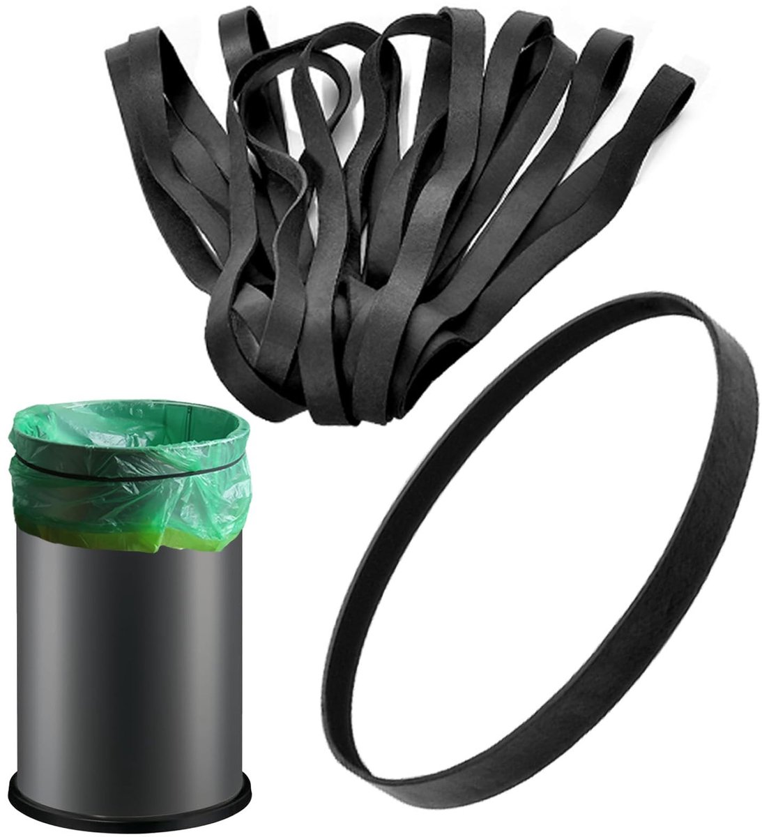 Solidchoice - Set van 14 Rubber Ringen voor Vuilniszakken