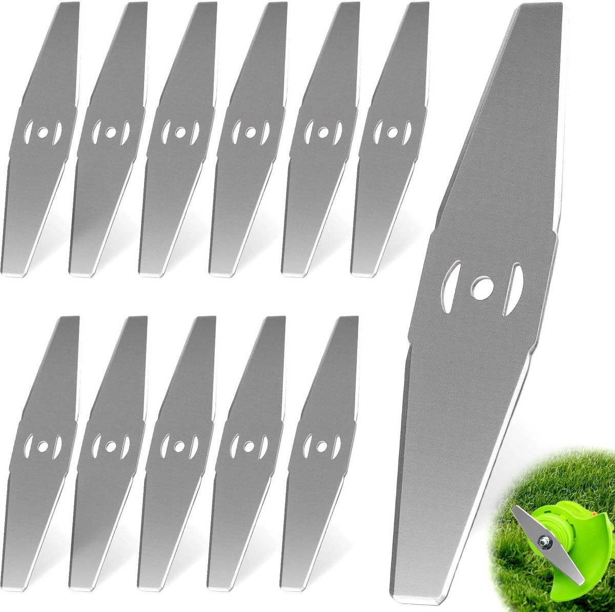 Solidchoice - Set van 12 Vervangende Gras Trimmer Bladen