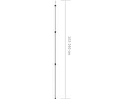 vidaXL - Luifelstokken - 2 - st - telescopisch - 102-260 - cm - aluminium van Vidaxl — afbeelding 2