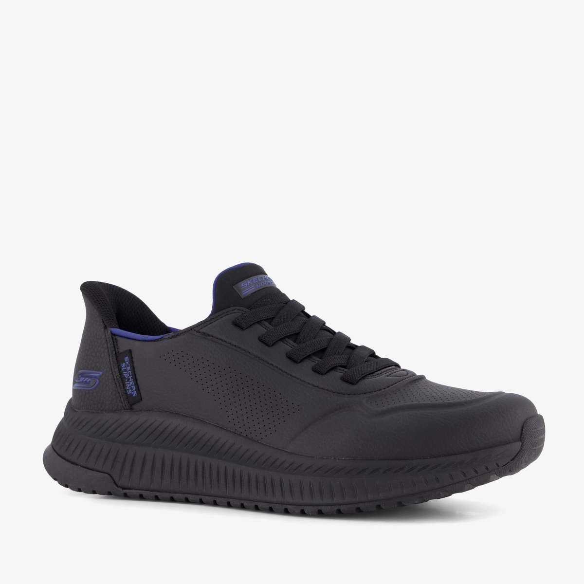 Skechers Slip-ins: BOBS Sport Squad 4 heren sneakers blauw - Maat 48.5 - Extra comfort - Memory Foam