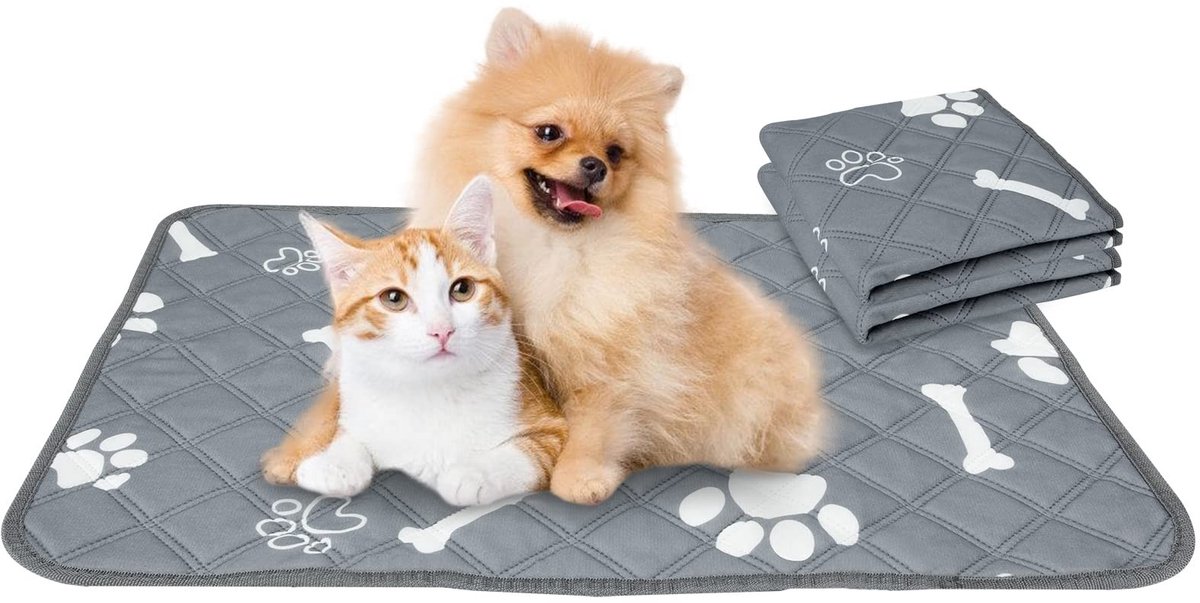 Solidchoice - Wasbare Hondmat voor Training, Absorberend en Antislip 45 x 60 cm
