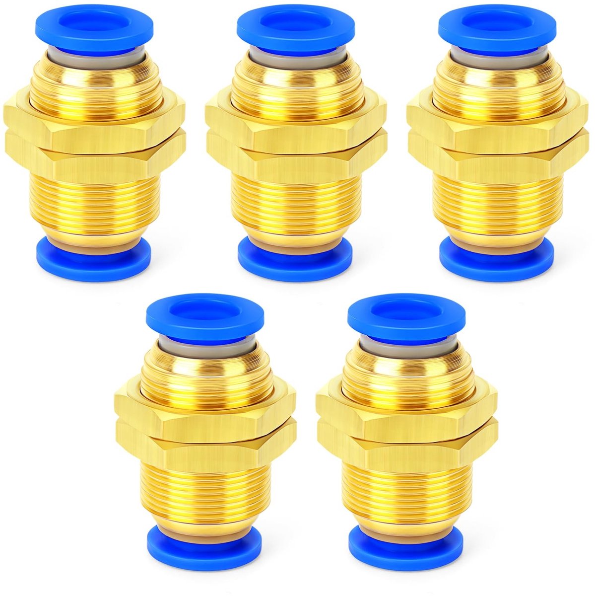 Solidchoice - 5 Stuks Pneumatische Connectoren 10MM