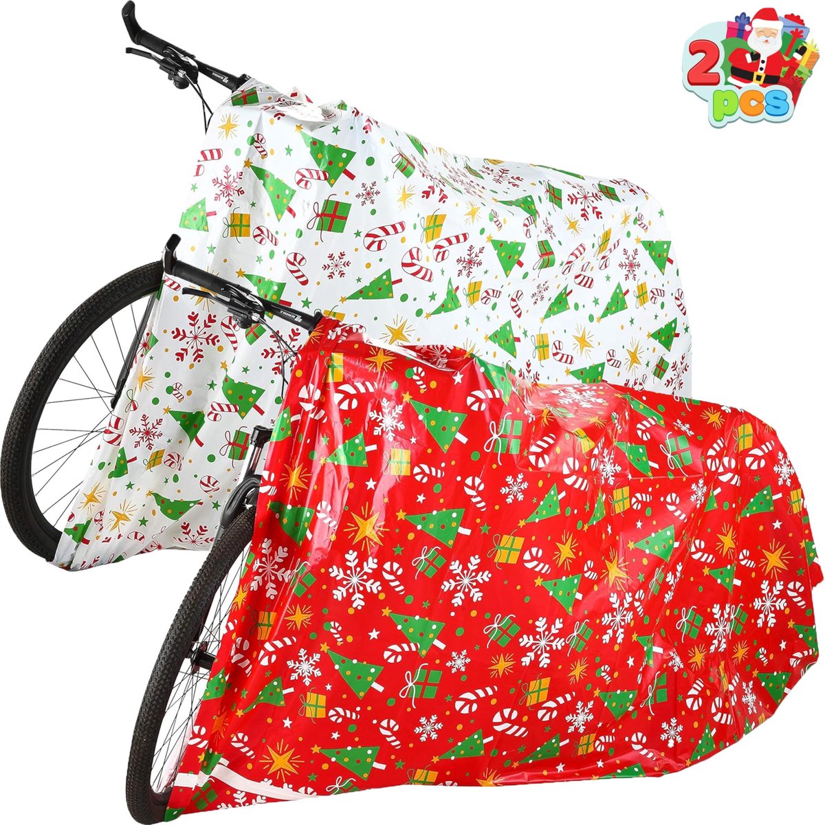 Solidchoice - Set van 2 Jumbo Kerst Cadeautassen