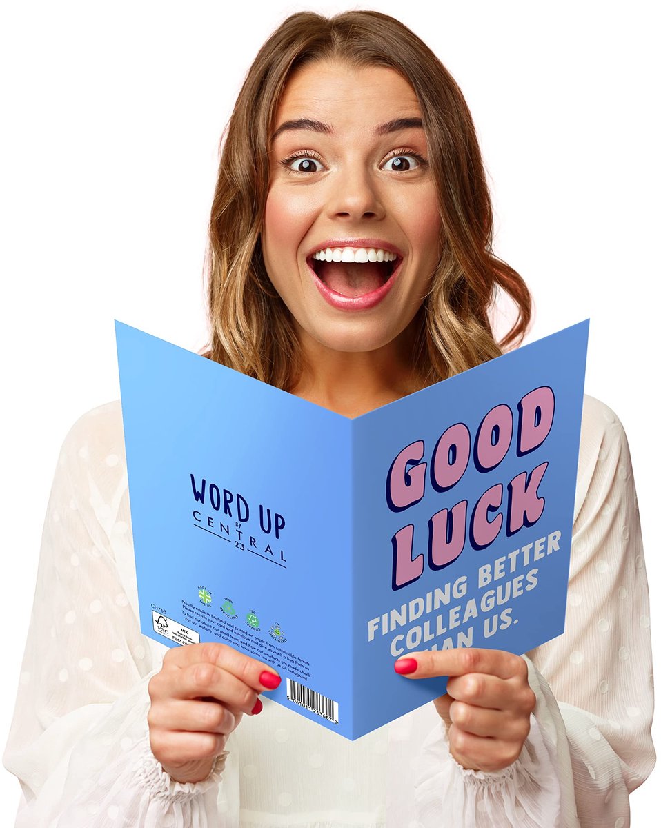 Solidchoice - Afscheidskaart voor Collega - 'Good Luck Finding Better'
