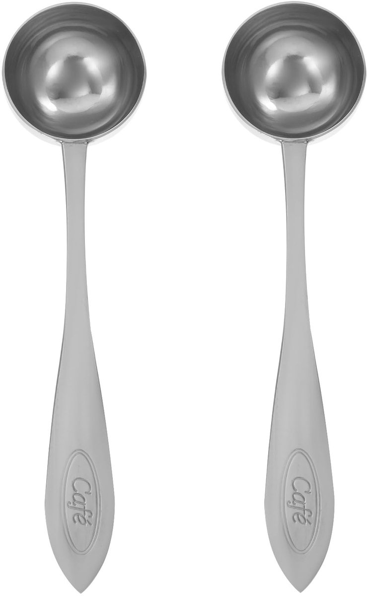 Solidchoice - 2 Stuks RVS Koffielepels met Maatmarkeringen