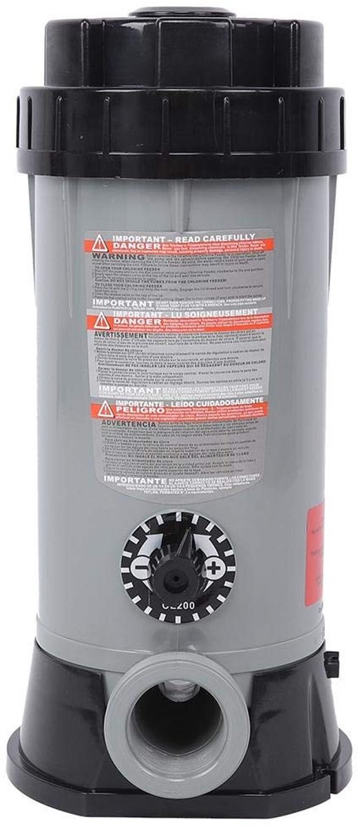 Solidchoice - Automatische chemische toevoer - Chloordispenser - Duurzaam en corrosiebestendig - PVC materiaal - Zwembad desinfectie - Veilig en effici...