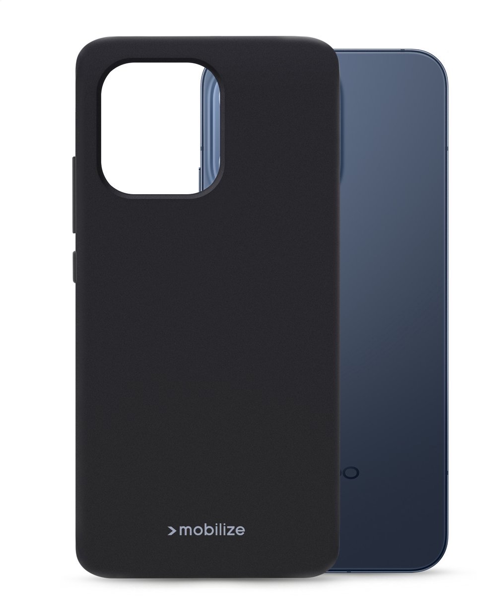 Mobilize Rubber Gelly Case - Geschikt voor OPPO Reno16 5G - Matt Black