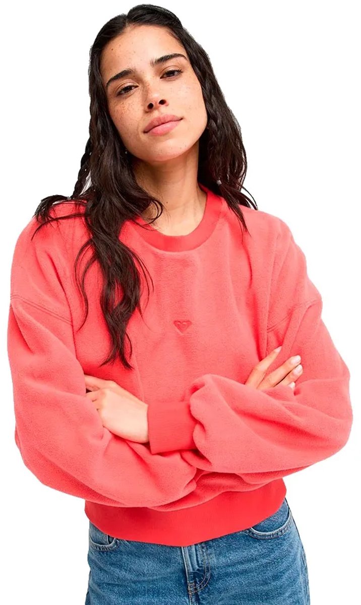 Roxy Chill Story Fleece Rood L Vrouw