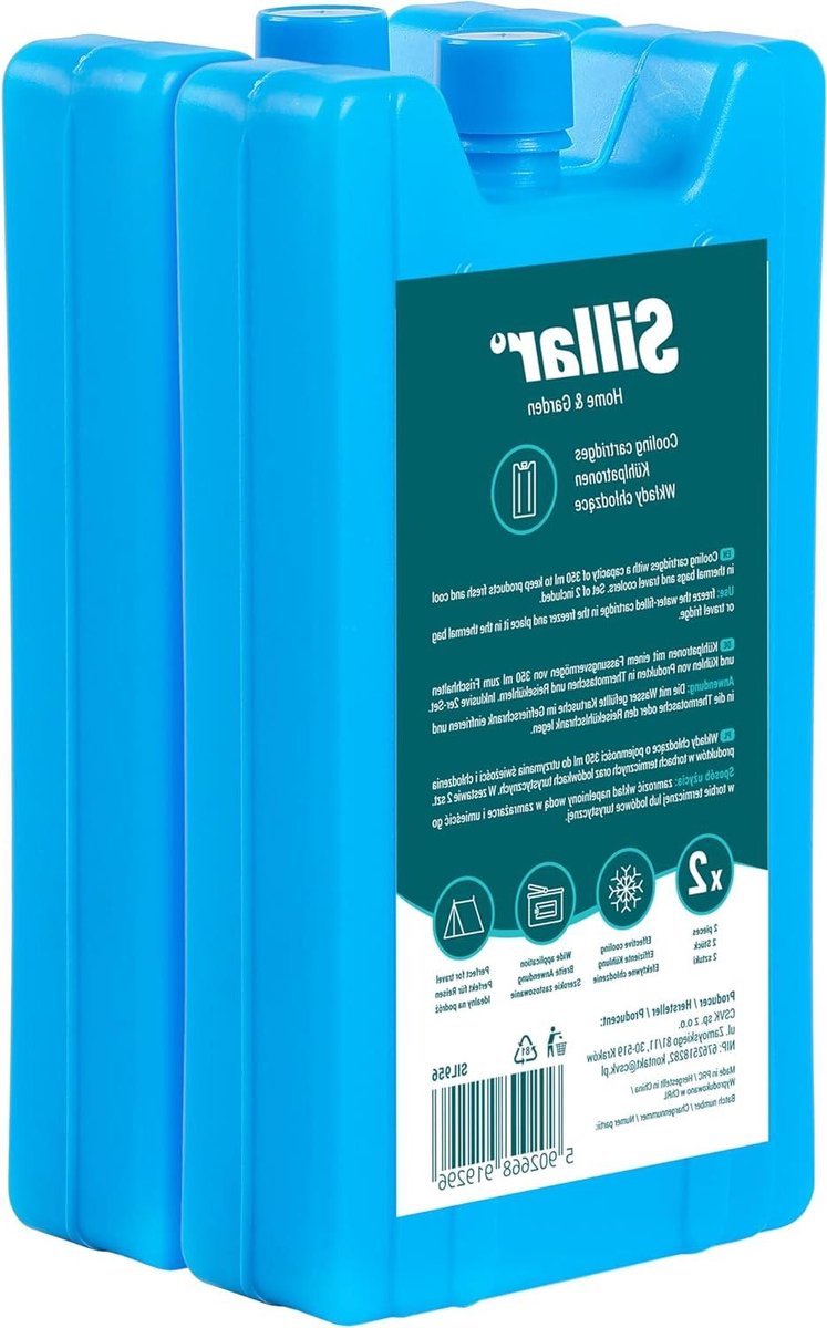 Koeling elementen - Koelbatterijen set - Koel houden - Tot 12 uur koel - 2x 350 ml - Blauw