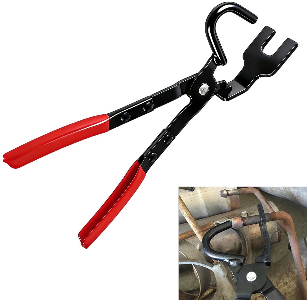 Solidchoice - Uitlaatrubbertang 29 cm - Verwijderingstang voor Auto's Uitlaatsysteem