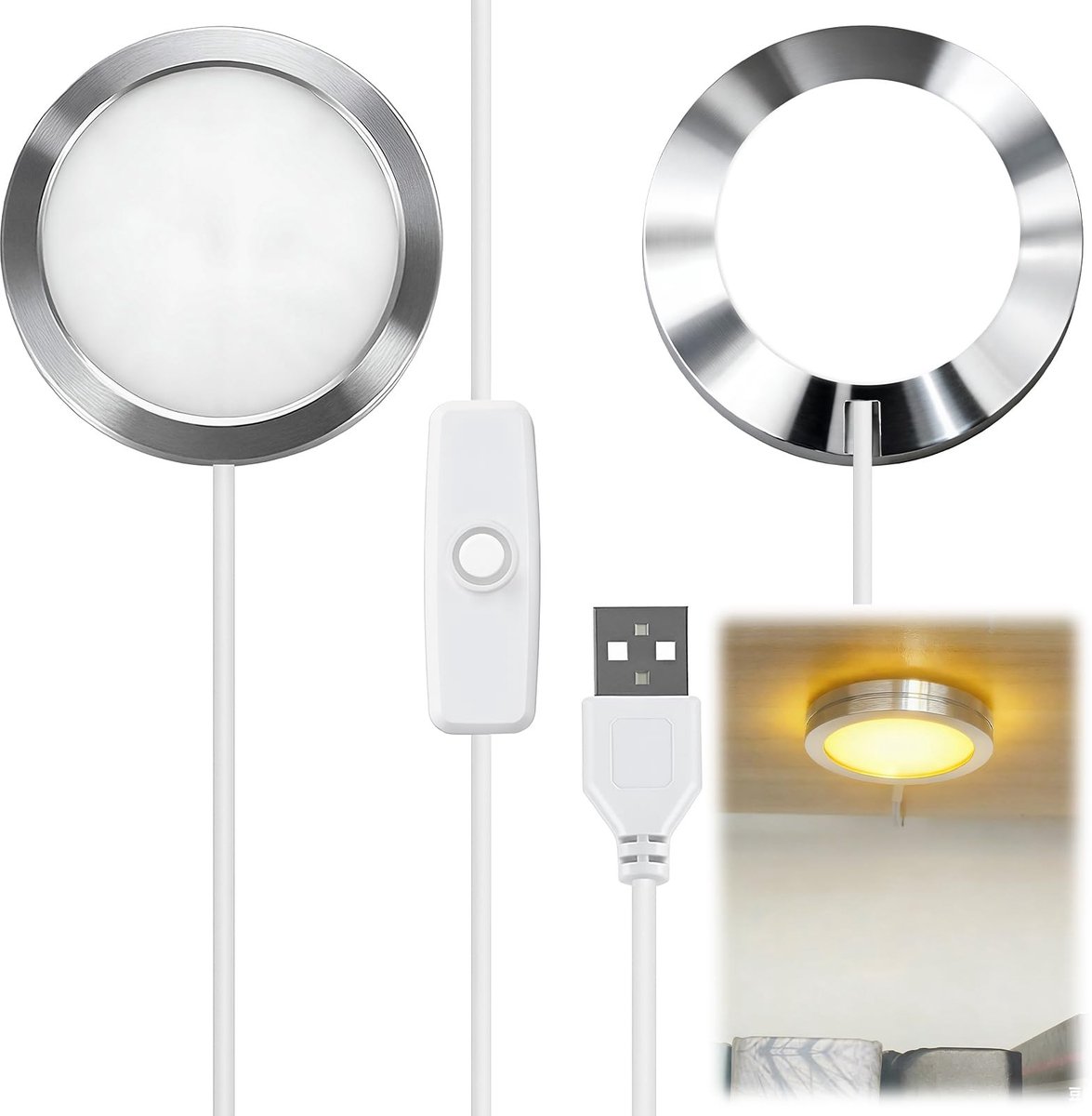 Solidchoice - LED Lampverlichtingsset voor 3D-Printers - Warm Licht met Schakelaar