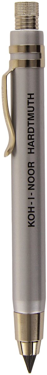 Solidchoice - Vulpotlood van Metaal met Puntenslijper en Clip, 5,6 mm