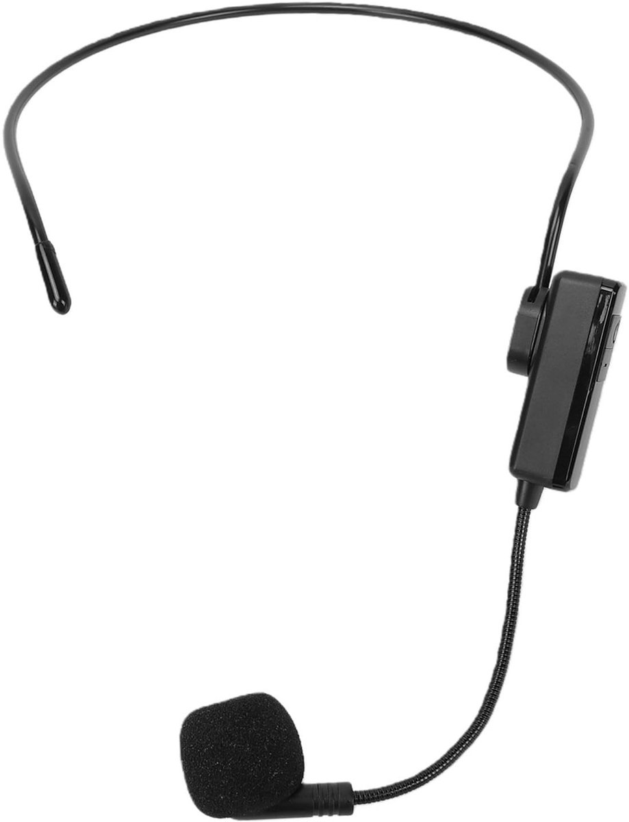 Solidchoice - Draadloze Headset-Microfoon met Lange Afstand en Dubbele Modus voor Fitnessinstructeurs