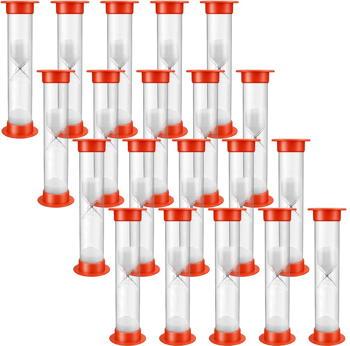20 Stuks Zandloper Set voor Kinderen - 1 Minuut