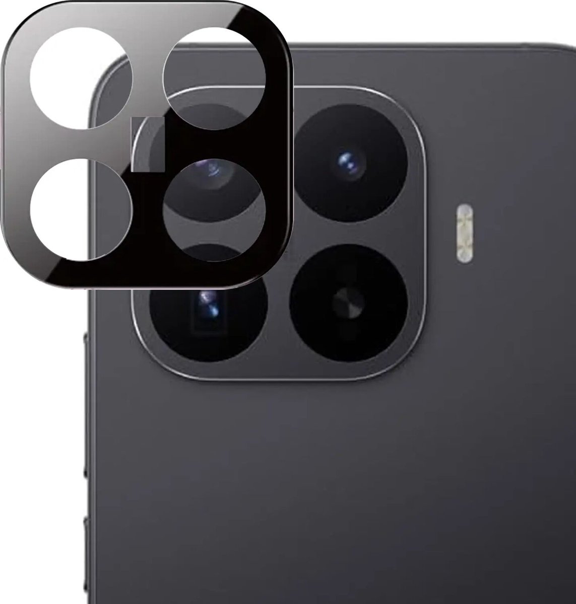 Rosso Camera Protector Geschikt voor Xiaomi 17T Pro - Lens Bescherming - Case Friendly - Ultra Dun Glas - Zwart